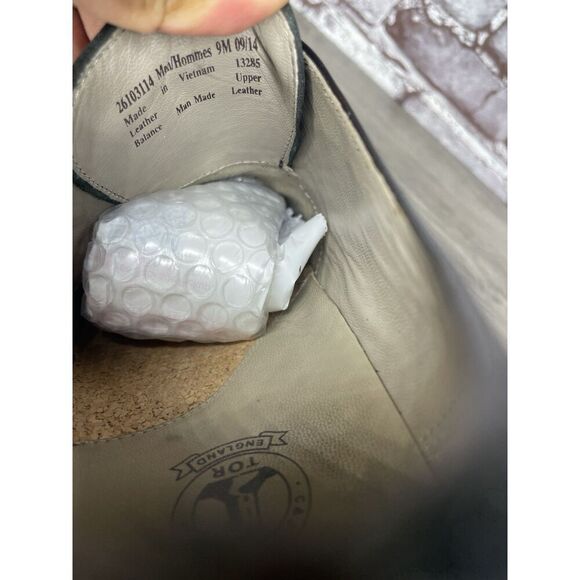 Clarks TOR Ltd England Black Leather Monk Strap Wingtip Shoes Men Sz 9M US/42EU - Picture 10 of 16